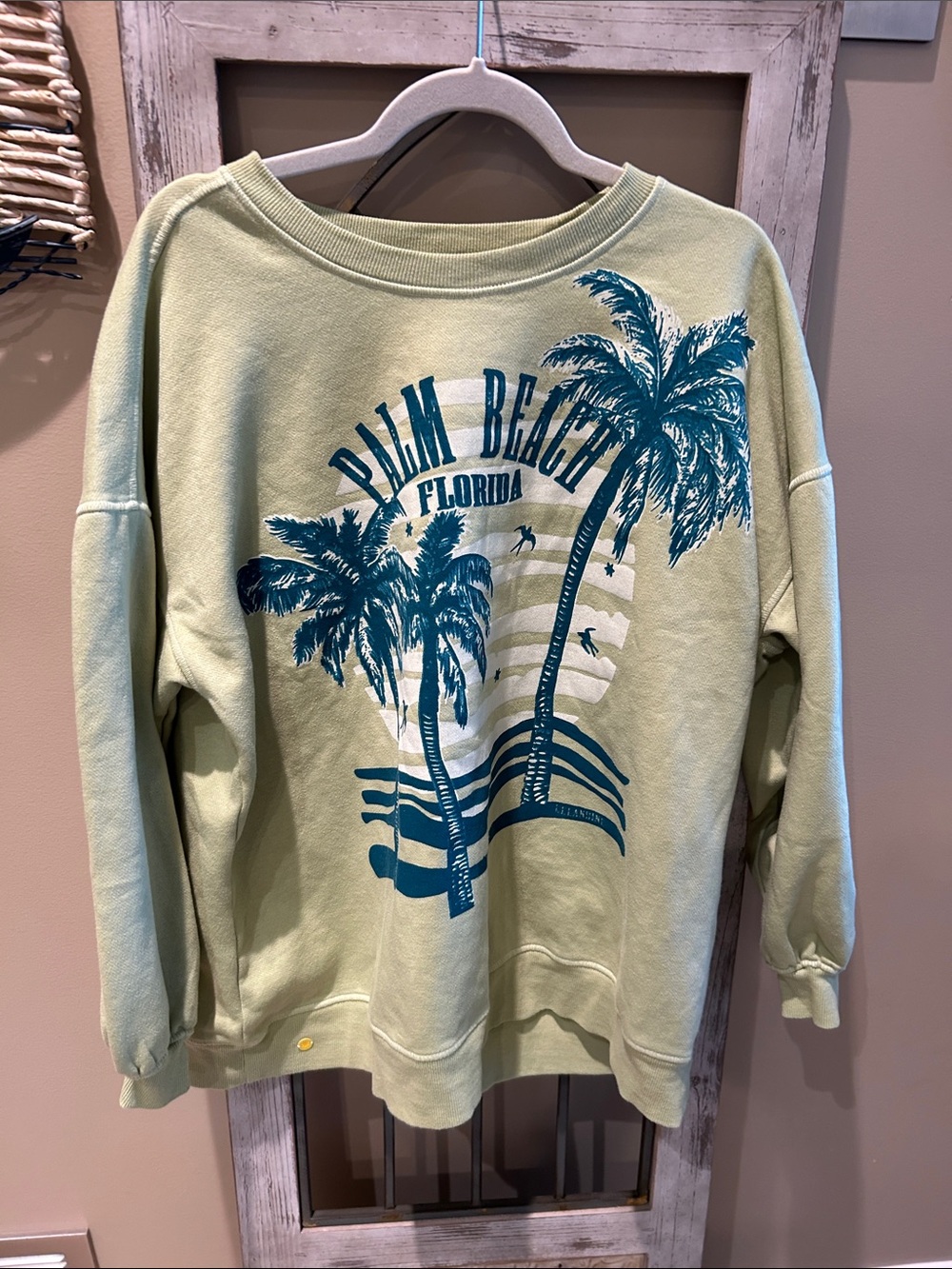 Palm Beach Graphic Crewneck Sweatshirt